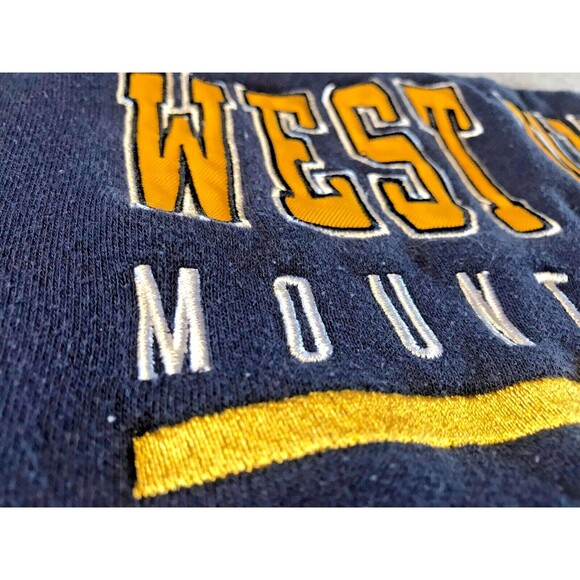 West Virginia Mountaineers Sweatshirt XXL WVU Colosseum Gray Crew Retro Y2K 90s - Picture 3 of 11